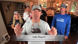 What lure should I use for crappie, bass, and catfish on Lake Tawakoni this Sunday?