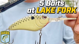 Show on a map where the best places to fish Lake Fork in late summer are?