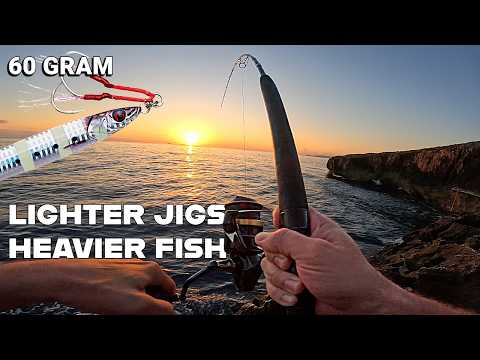 What are some tips for shore jigging in Palinuro, Italy?