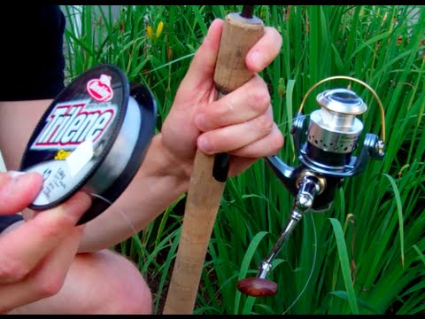 How do I prepare my fishing line?