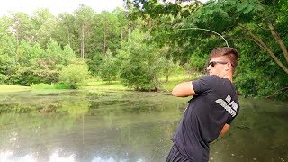 What are the bass fishing conditions at Roberdel Pond today?