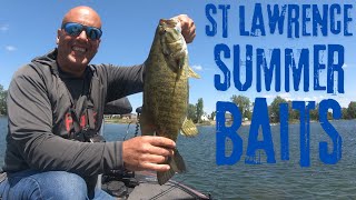 From shore at a public boat ramp in Prescott, Ontario, Canada, what lures should I use?
