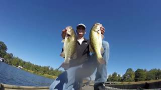 Fall bass fishing Lake Tobesofkee, GA