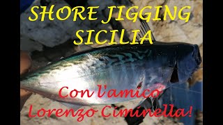 What are the best shore jigging spots in Sicily?
