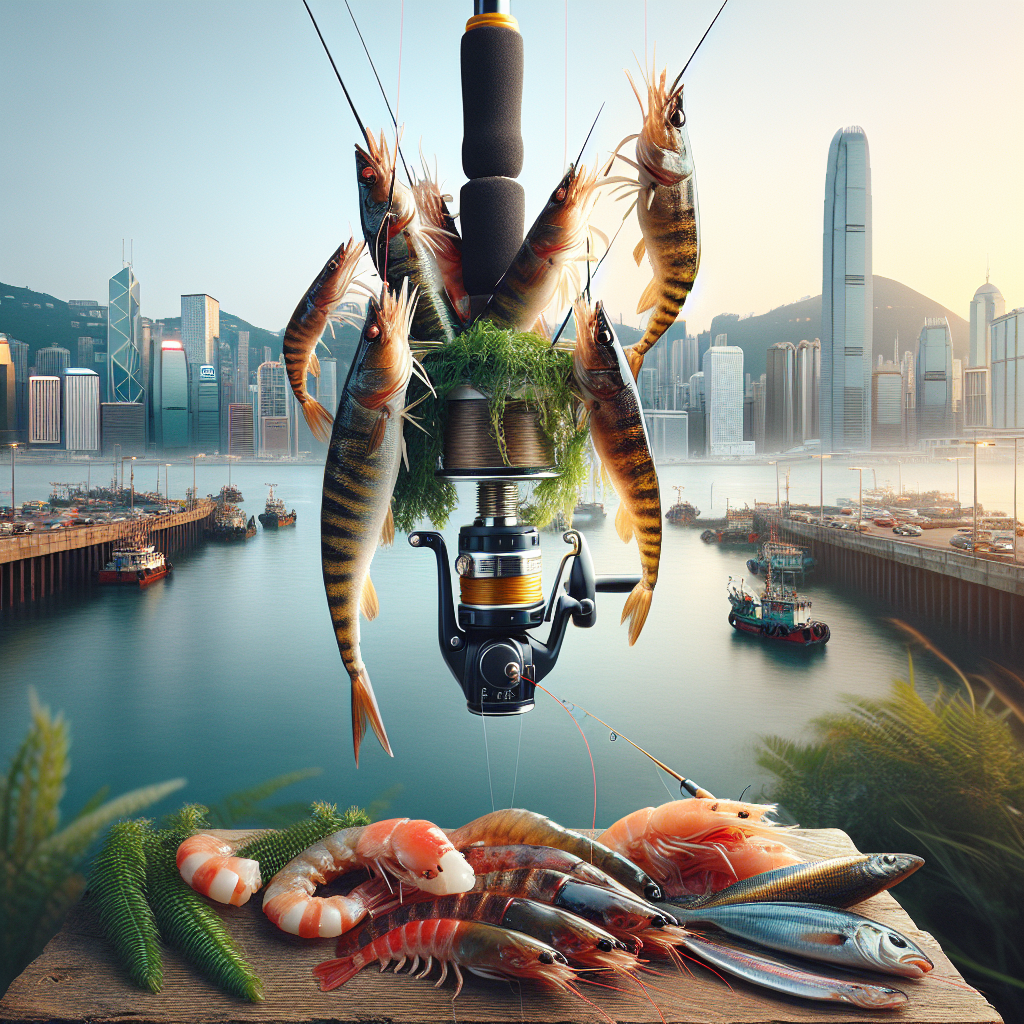 How to catch fish in Hong Kong central area near convention center and the piers with prawn chunks and a l light combo 4-14lb