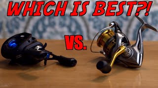 Is a spin reel or baitcaster is better for bass fishing?