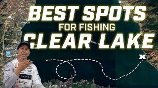 What are the best baits and depths to fish for bass in Clearlake, CA in mid October?