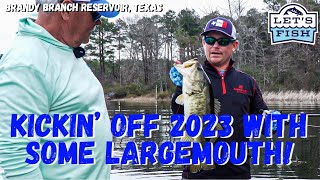 What’s the Brandy Branch Reservoir game plan for largemouth bass tomorrow?