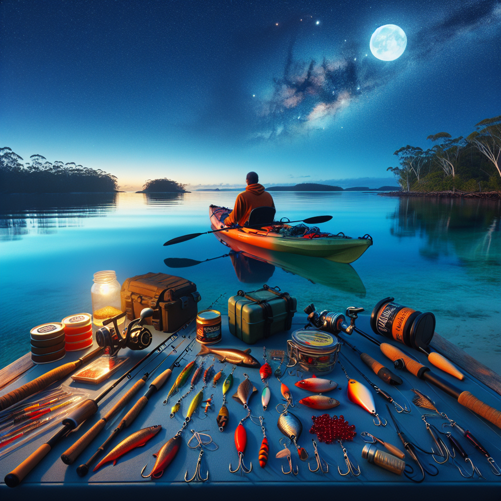 So I'm at south curidgee on stradbroke, i have a kayak i wanted to take out towards crab Island. It's a very still night at 10pm. What's my best bet for lures? I'm very new to using lures and have never caught anything on a lure, so i need a very beginner lesson on how to use it from a kayak in the Broadwater