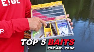 What are the best beginner lures to use when bass fishing a golf course pond in Southern California in January?
