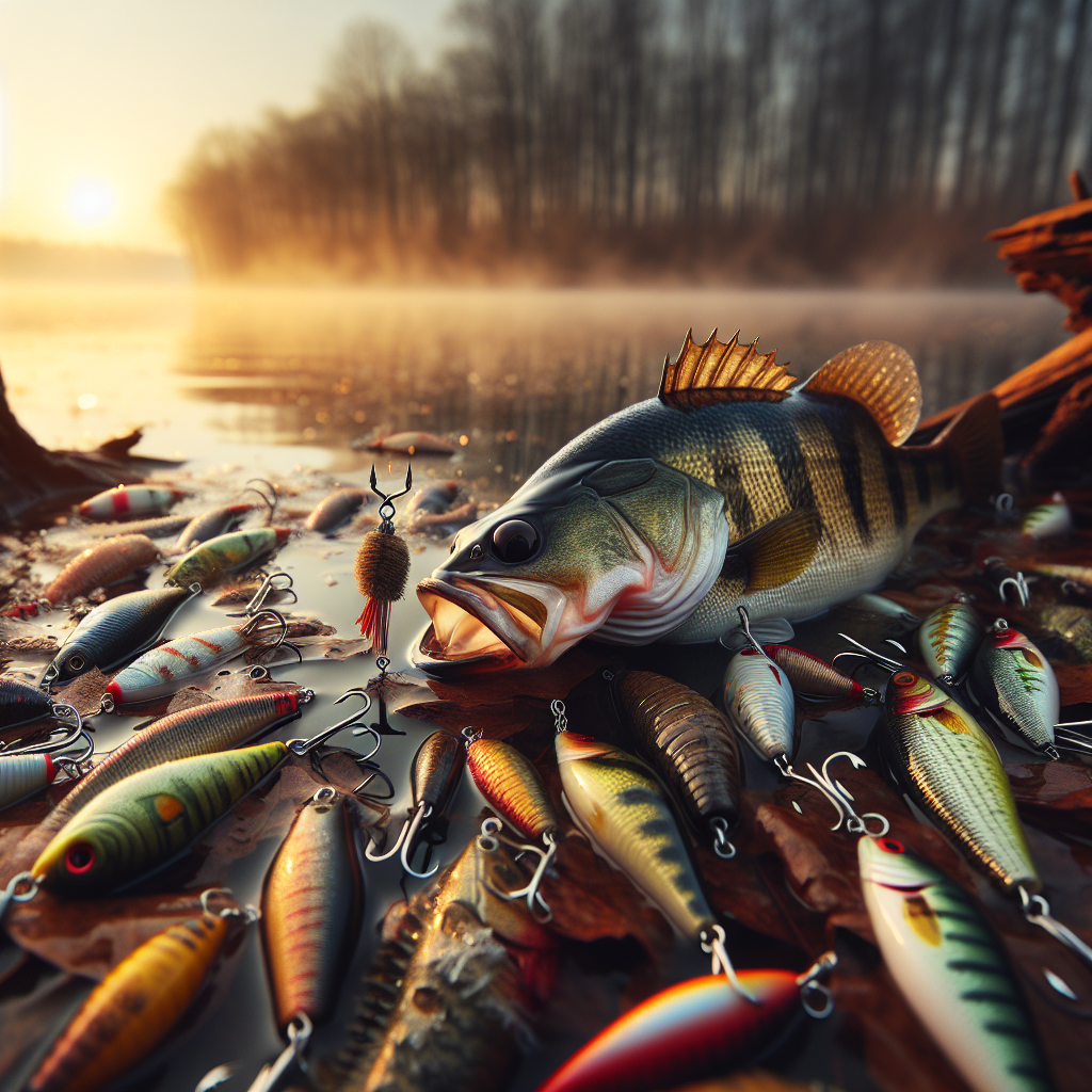 What is the best lures to use for bass in murky and partially clear water in winter/fall