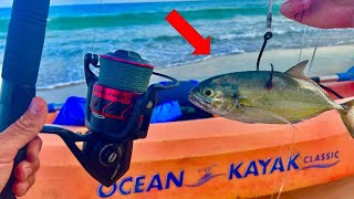 What size of a shark can I catch with PENN Squall® II Level Wind Combo, 9' Heavy Fishing Rod, 20 Size Reel?