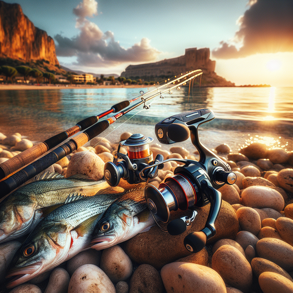 Which species of fish can we catch spinning at Spiaggia plaja Sicily in mid October?