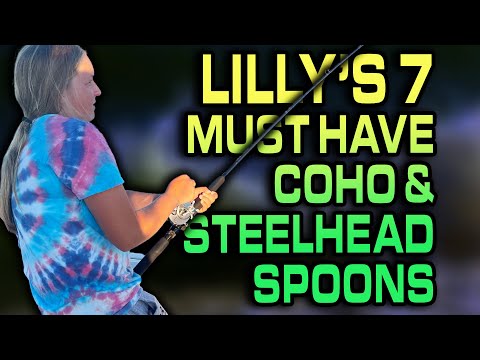 What size spoon should I use for Coho salmon?