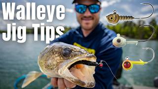 What are effective walleye jigging techniques?