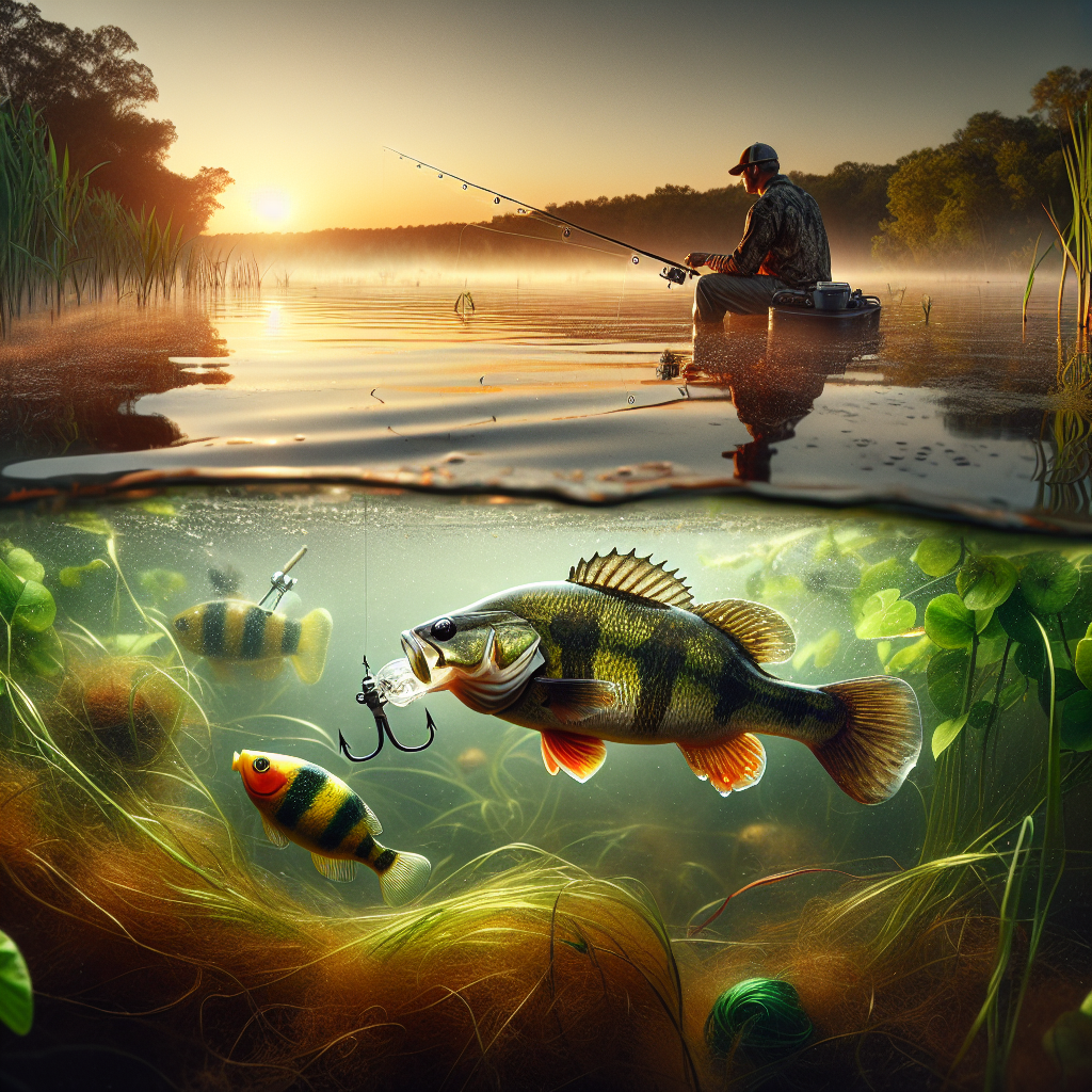 Yo dude, I'm fishing in a little murky water but not completely murky—more murky than usual, and it's a bit weedy on the bottom. I'm using a spinning lure and a soft plastic, and the target species are pacu and peacock bass. Any tips to avoid snagging weeds and to catch fish in general?